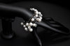 Bridesmaid white crystal pearl bracelet - aNella Designs