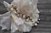 Bridesmaid   crystal pearl bracelet with color accents