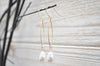 Bridal   pearl teardrop earring with gold finish