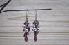 teardrop purple earrings