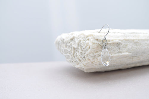 Bridal short crystal earrings - aNella Designs