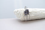 Crystal lavender purple teardrop hoop earrings - aNella Designs