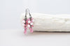 Rose prink   pearl and crystal bridesmaid earrings - aNella Designs