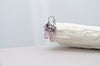 Light amethyst purple teardrop earring with lilac pearls - aNella Designs