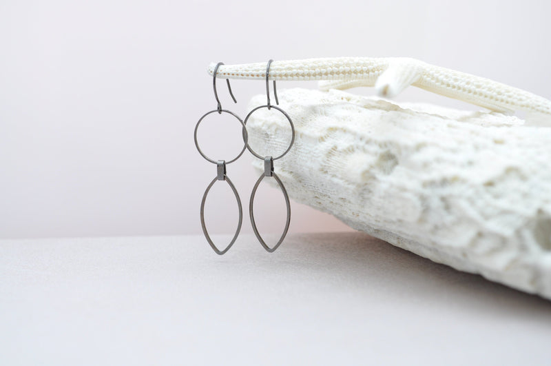 Geometric shape elegant drop earrings - aNella Designs