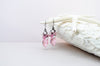Pink crystal earrings and pearl bracelet gift set - aNella Designs