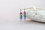 The love earrings | rainbow dangle earrings | pride earrings | multicolor teardrop earrings | gift for her