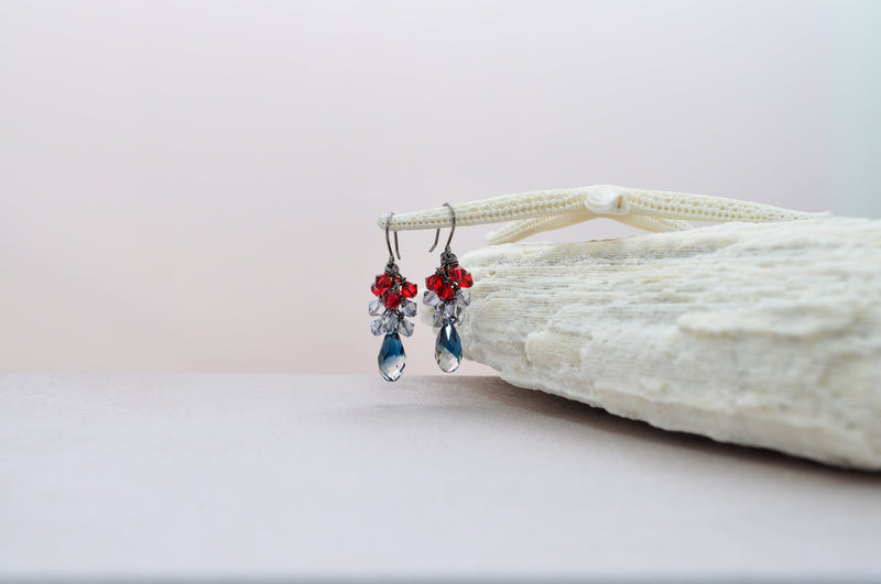 The independence earrings | 4th of July | American flag colors | French flag |
