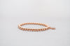 4mm Rose Gold Filled Bracelet with Teardrop Evil Eye Bead | Friendship bracelet | Stackable elastic stretch