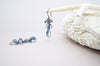 Blue blend crystal teardrop earrings - aNella Designs