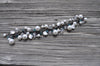 Bridesmaid   crystal pearl bracelet with color accents